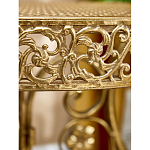 Столик приставной золотистый с орнаментом на столешнице Tanzania варинант исполнения - 7 | Loft Concept в Москве