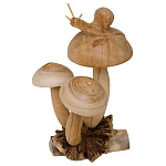 Статуэтка из дерева улитка Animals of the World варинант исполнения - 4 | Loft Concept в Москве