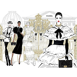 Megan Hess. Elegance варинант исполнения - 4 | Loft Concept в Москве