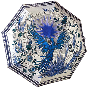 Зонт раскладной CHRISTIAN DIOR дизайн 002 Белый и синий цвет