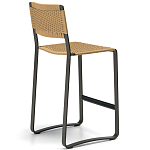 Дизайнерский стул с каркасом из металла с плетеными сиденьем и спинкой GREEN POINT Chair варинант исполнения - 15 | Loft Concept в Москве