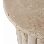 Дизайнерский журнальный стол круглый с фактурным основанием Kibul варинант исполнения - 2 | Loft Concept в Москве