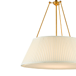 Подвесной светильник светодиодный с фактурным тканевым конусообразным абажуром White Fabric Lampshade варинант исполнения - 2 | Loft Concept в Москве