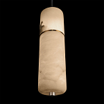 Подвесной светильник с цилиндрическим плафоном из белого алебастра Cryptocrystalline Stone варинант исполнения - 8 | Loft Concept в Москве