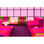 Дизайнерское кресло зеленое Poltronova Sofo Verosa Green Pink Armchair варинант исполнения - 12 | Loft Concept в Москве