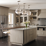 Подвесной светильник с рифленым стеклянным плафоном в форме шара Kichler варинант исполнения - 9 | Loft Concept в Москве