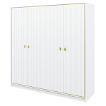 Шкаф белый четырёхдверный для одежды Antique Order варинант исполнения - 1 | Loft Concept в Москве