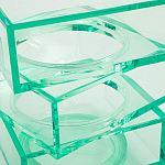 Стол журнальный в форме кубов Acrylic Furniture Lumina Mint Breeze варинант исполнения - 4 | Loft Concept в Москве