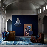 Люстра каплевидной формы украшенная круглыми бусинами Gradient Chandelier Blue White варинант исполнения - 1 | Loft Concept в Москве