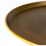 Столик журнальный металлический в форме перевернутого бокала Golden Glass варинант исполнения - 1 | Loft Concept в Москве