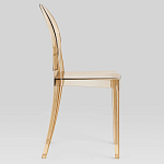 Прозрачный стул с янтарным оттенком LOUIS GHOST CHAIR варинант исполнения - 2 | Loft Concept в Москве