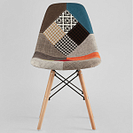 Стул с обивкой в технике пэчворк DSW варинант исполнения - 2 | Loft Concept в Москве