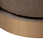 Кресло вращающееся черно-золотая рогожка Julia Armchair Golden Belt варинант исполнения - 5 | Loft Concept в Москве