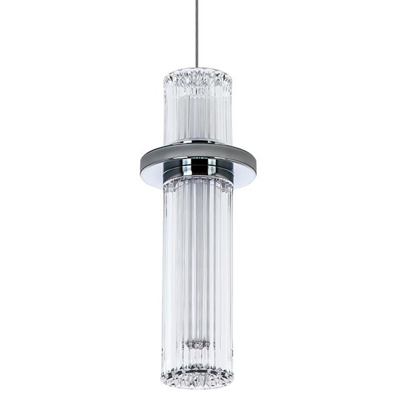    Odile Acrylic Tube Hanging Lamp Chrome     | Loft Concept 