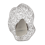 Бра с рельефным волнообразным стеклянным плафоном и вставкой из мрамора Liquid Stone варинант исполнения - 6 | Loft Concept в Москве