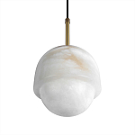 Подвесной светильник из белого алебастра Cryptocrystalline Stone варинант исполнения - 7 | Loft Concept в Москве