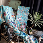 Постер на холсте в стиле шинуазри с изображением сада Chinoiserie Gazebo in the Imperial Garden Poster варинант исполнения - 3 | Loft Concept в Москве