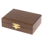 Визитница карманная металлическая с гравюрой Герба России в подарочной коробке Gold Metal Business Card Holders варинант исполнения - 4 | Loft Concept в Москве