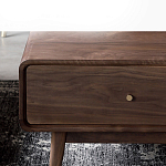 Кофейный стол из дерева с ящиком и нишей для хранения Coffee Walnut Table варинант исполнения - 5 | Loft Concept в Москве