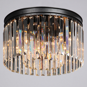 Потолочный светильник ODEON CLEAR GLASS Prism Round 2-TIER 40 см