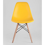 Пластиковый стул на ножках из массива бука Eames Yellow варинант исполнения - 4 | Loft Concept в Москве