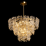 Люстра многоярусная с объемными прозрачными цветами Hanging Flowers варинант исполнения - 3 | Loft Concept в Москве