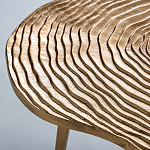 Металлический кофейный столик Puddle Gold варинант исполнения - 3 | Loft Concept в Москве