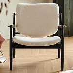 Кресло с каркасом и ножками из древесины и мягкими сиденьем и спинкой Venice варинант исполнения - 7 | Loft Concept в Москве