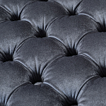 Пуф велюровый серый с каретной стяжкой Perennially варинант исполнения - 2 | Loft Concept в Москве