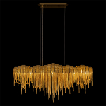 Люстра подвесная с металлическими дугами и длинными цепочками 115 см Atlantis Chain варинант исполнения - 5 | Loft Concept в Москве