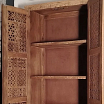 Этнический шкаф с орнаментом резьба из дерева Indian Antique Furniture варинант исполнения - 2 | Loft Concept в Москве
