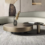 Комплект их 2-х круглых дизайнерских журнальных столов Difelap варинант исполнения - 1 | Loft Concept в Москве