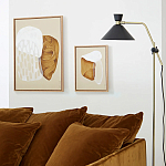 Торшер с поворотным плафоном Davy Brass Floor Lamp варинант исполнения - 11 | Loft Concept в Москве