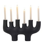 Подсвечник алюминиевый черный Ember варинант исполнения - 1 | Loft Concept в Москве