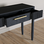 Элегантная Консоль Primo с выдвижным ящиком Черный дуб варинант исполнения - 5 | Loft Concept в Москве