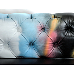 Диван в Лофт Честерфильд граффити из винтажной кожи GRAFFITI PARA Chesterfield варинант исполнения - 5 | Loft Concept в Москве