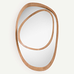 Ассиметричное зеркало в дубовой раме Infinity Symbol варинант исполнения - 1 | Loft Concept в Москве