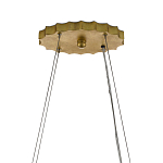 Люстра овальная в сочетании черного и золотого цвета Mesh Lighting варинант исполнения - 5 | Loft Concept в Москве