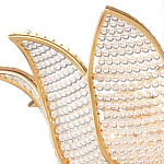 Люстра в форме тюльпана с лепестками из прозрачных стеклянных бусин Hanging Flowers варинант исполнения - 1 | Loft Concept в Москве