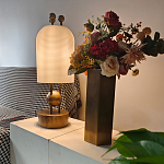 Настольная лампа в виде фонаря с белым фактурным абажуром Echoes of Light варинант исполнения - 4 | Loft Concept в Москве