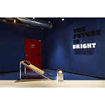 Дизайнерское кресло на металлическом каркасе с подставкой для ног Poltronova Mies Armchair варинант исполнения - 11 | Loft Concept в Москве