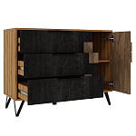 Комод с 3-мя ящиками и дверцей Stone Effect варинант исполнения - 3 | Loft Concept в Москве