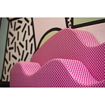 Дизайнерский модульный диван волнистой формы с цветным принтом Poltronova Superonda Sofa варинант исполнения - 11 | Loft Concept в Москве