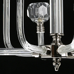 Люстра с 8-ю лампами и гранеными стеклянными плафонами Prism Gala варинант исполнения - 10 | Loft Concept в Москве