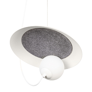 Подвесной светильник круглый с белым матовым плафоном шарообразной формы Margott Lighting