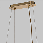 Люстра подвесная с овальными подвесками из стекла дымчатого цвета Harlow Crystal Round варинант исполнения - 6 | Loft Concept в Москве