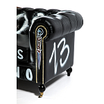 Диван Честерфильд граффити graffiti Orange Sofa натуральная кожа варинант исполнения - 10 | Loft Concept в Москве