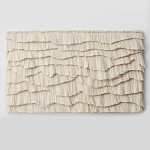 Светло-Бежевое Панно из нитей White Landscape Wall Hanging варинант исполнения - 4 | Loft Concept в Москве