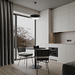 Подвесной светильник круглый черного цвета из металла  Vita Cuna варинант исполнения - 7 | Loft Concept в Москве