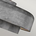 Подвесной светильник с массивным круглым стальным плафоном серого цвета в индустриальном стиле на цепи Feiss варинант исполнения - 7 | Loft Concept в Москве